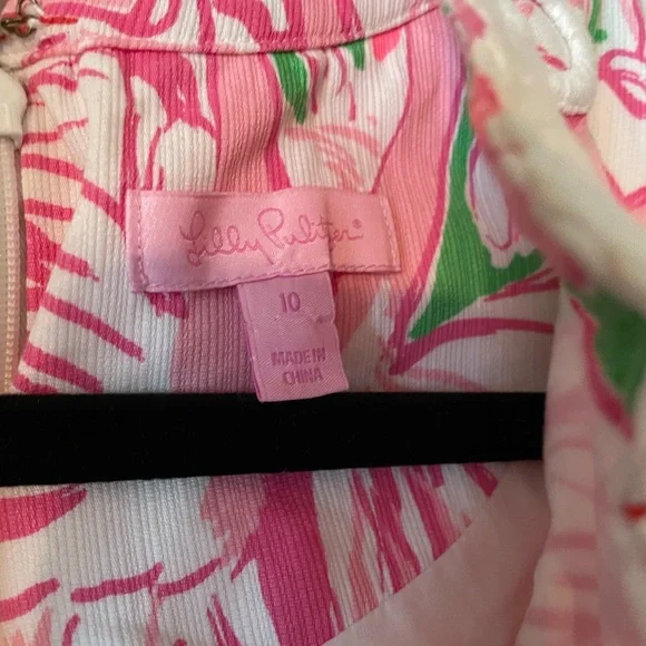 Pink and Green Sleeveless Dress - Picture 2 of 2